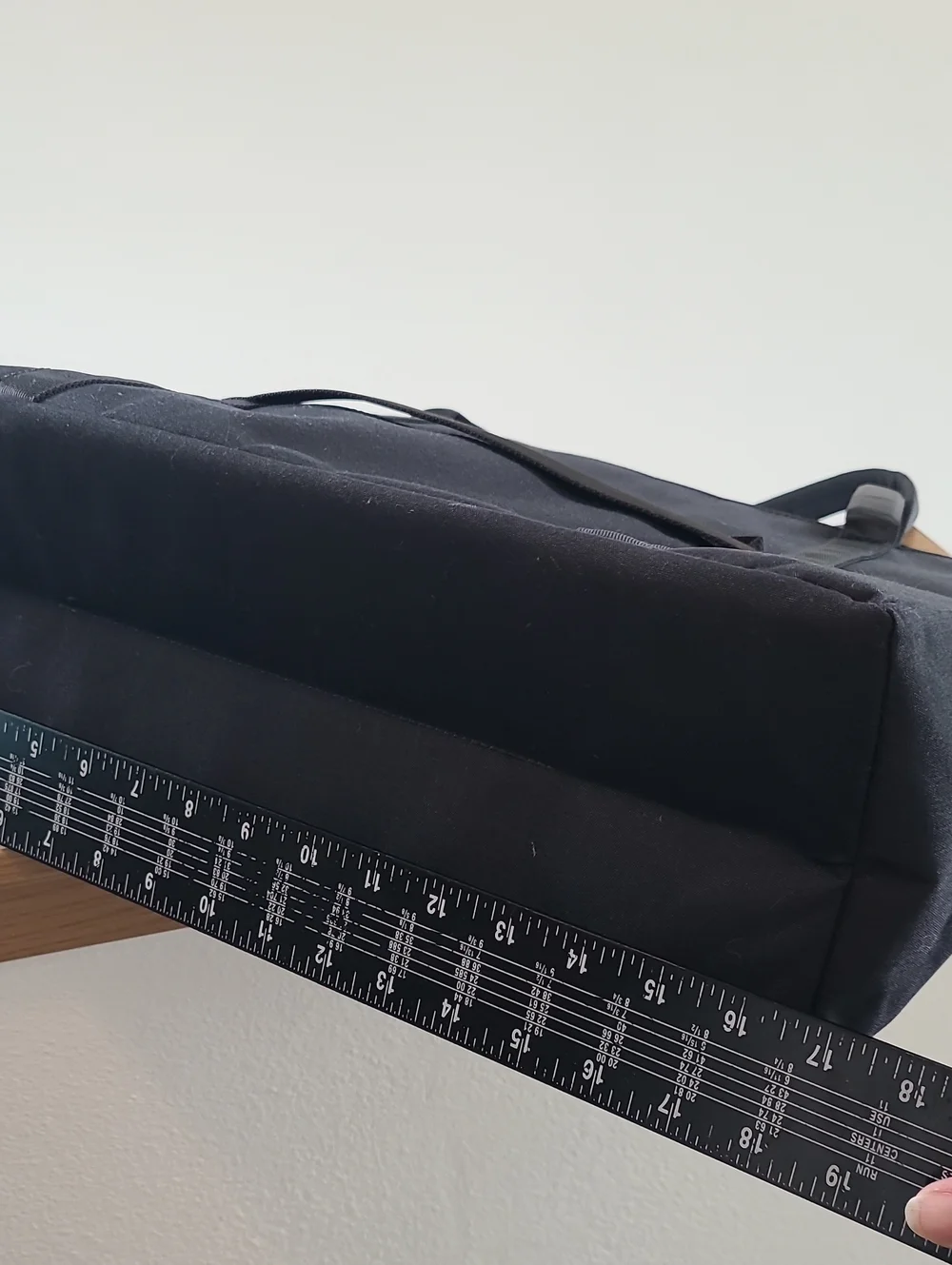 orbitkey Black Unisex Laptop Tote Bag with Shoulder Strap